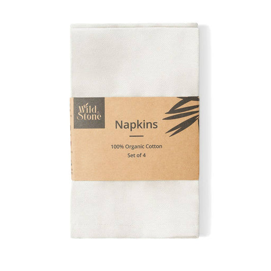 Organic Cotton Napkins - Set of 4: Beach Sand