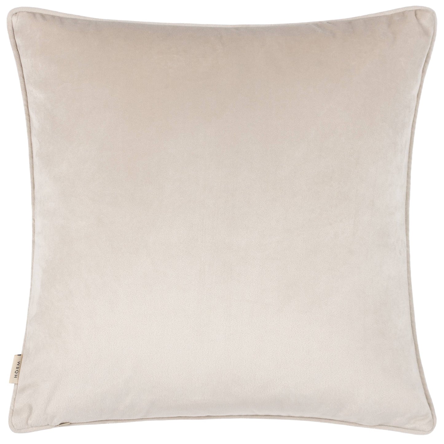 Lanzo Cut Velvet Piped Cushion Moonbeam: Moonbeam / Feather Filled / 45 x 45cm