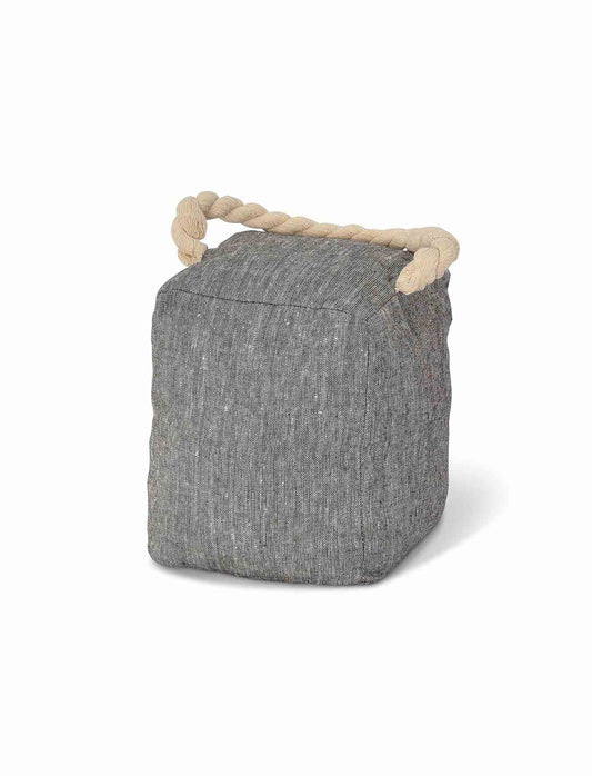 Kington Door Stop Black Chambray