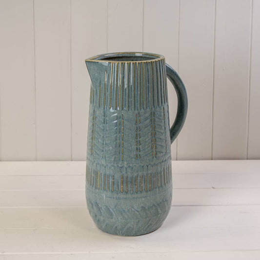 Blue Ceramic Jug