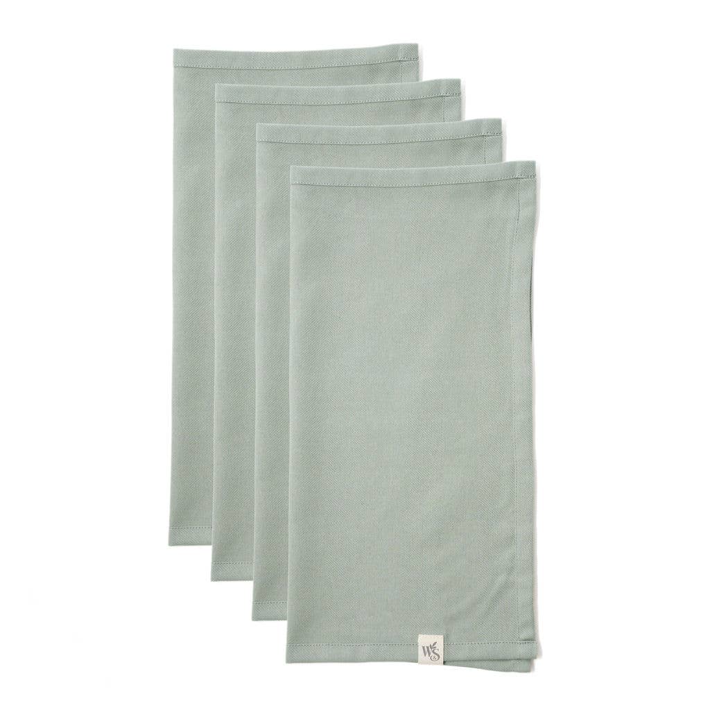 Organic Cotton Napkins - Set of 4: Moss Green